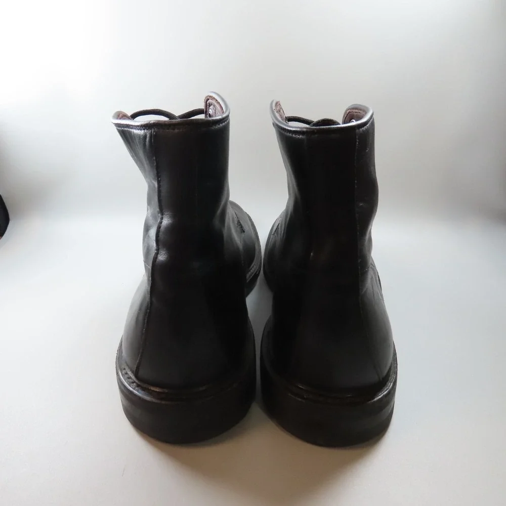 Allen Edmonds Higgins Mill Weatherproof 14‎ D Black Boots Leather Dainite Soles